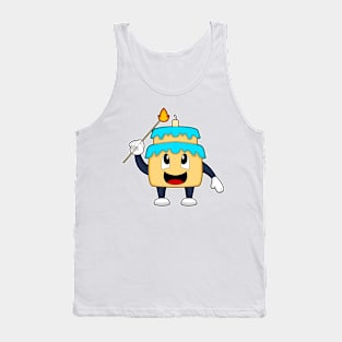 Cake Birthday Candle Tank Top